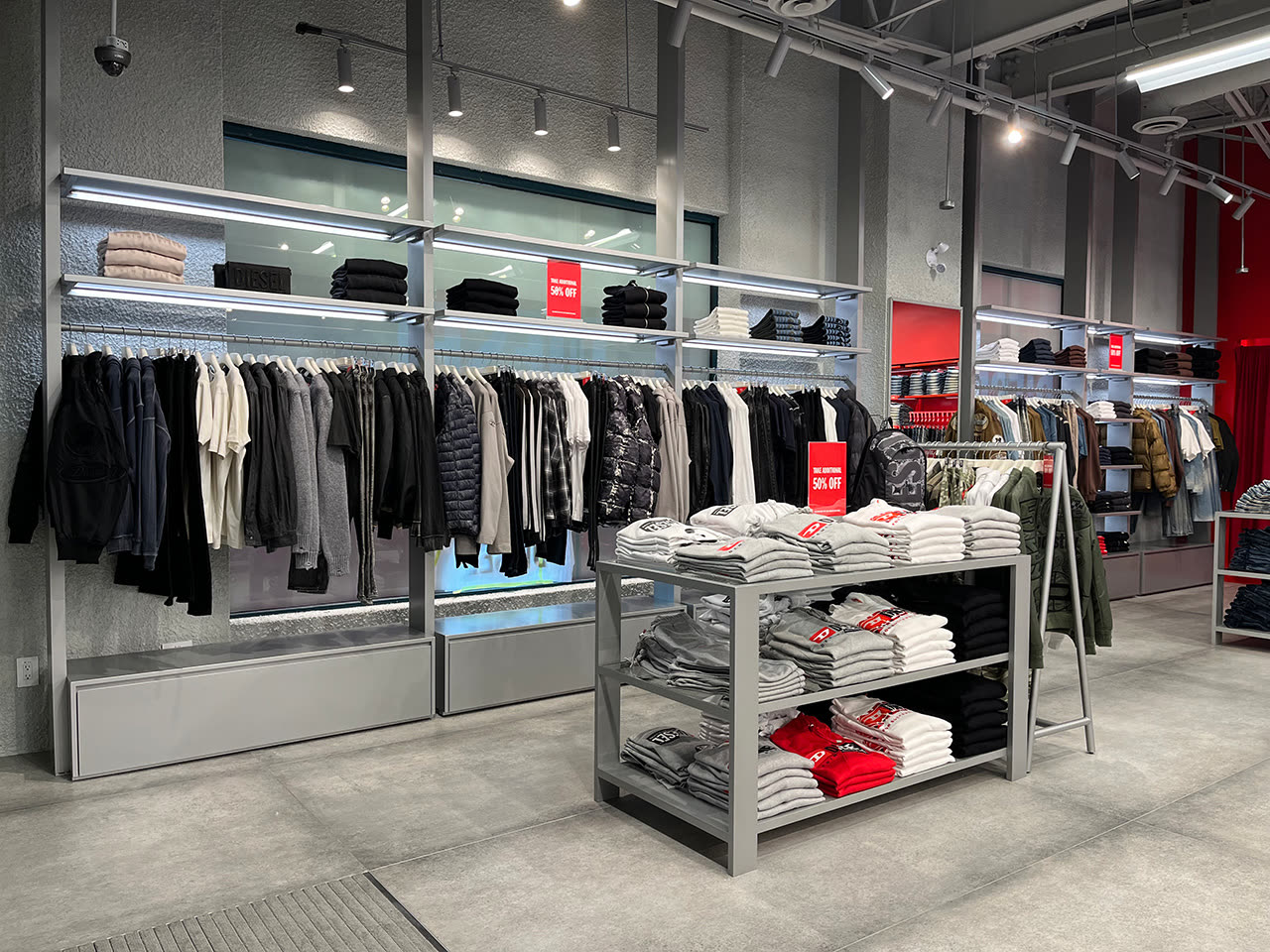 Diesel finished storefront